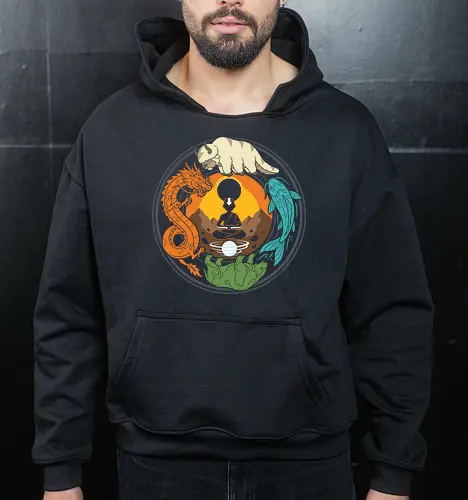 Spiritual Balance - Elemental Spirit Animals Mandala