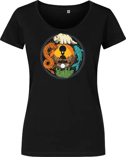 Spiritual Balance - Elemental Spirit Animals Mandala