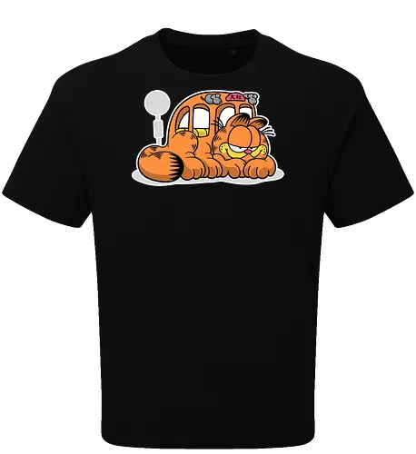 Fauler Oranger Katzenbus Lustig Cartoon Anime Mashup Geek