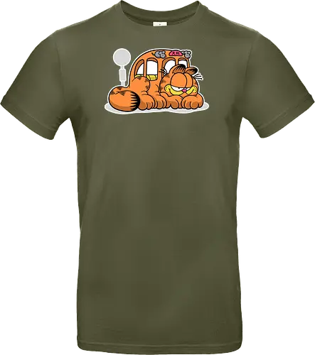 Fauler Oranger Katzenbus Lustig Cartoon Anime Mashup Geek
