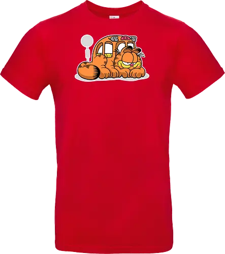 Fauler Oranger Katzenbus Lustig Cartoon Anime Mashup Geek