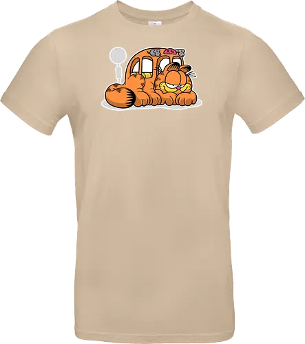 Fauler Oranger Katzenbus Lustig Cartoon Anime Mashup Geek