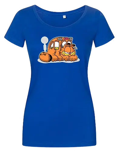 Fauler Oranger Katzenbus Lustig Cartoon Anime Mashup Geek