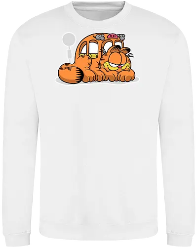 Fauler Oranger Katzenbus Lustig Cartoon Anime Mashup Geek