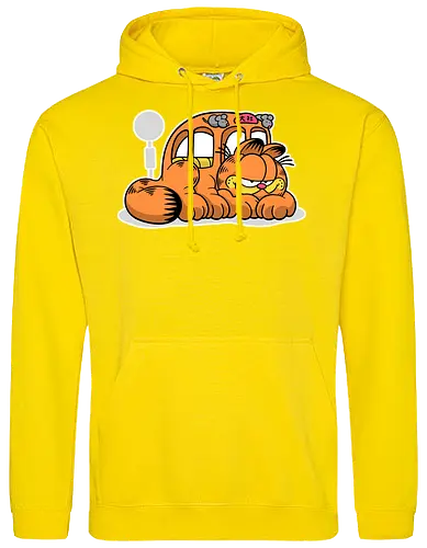 Fauler Oranger Katzenbus Lustig Cartoon Anime Mashup Geek