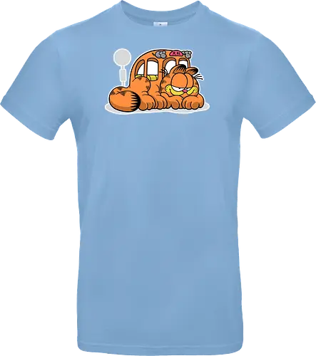 Fauler Oranger Katzenbus Lustig Cartoon Anime Mashup Geek