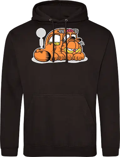 Fauler Oranger Katzenbus Lustig Cartoon Anime Mashup Geek