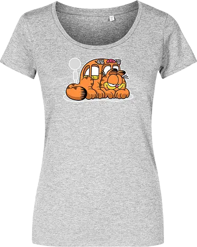 Fauler Oranger Katzenbus Lustig Cartoon Anime Mashup Geek
