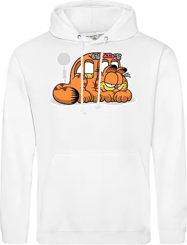 Fauler Oranger Katzenbus Lustig Cartoon Anime Mashup Geek