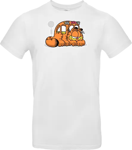 Fauler Oranger Katzenbus Lustig Cartoon Anime Mashup Geek