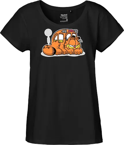 Fauler Oranger Katzenbus Lustig Cartoon Anime Mashup Geek