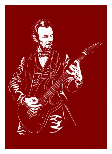 Abraham Lincoln Playing Guitar