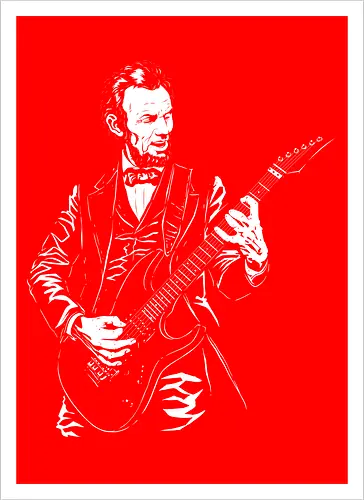 Abraham Lincoln Playing Guitar