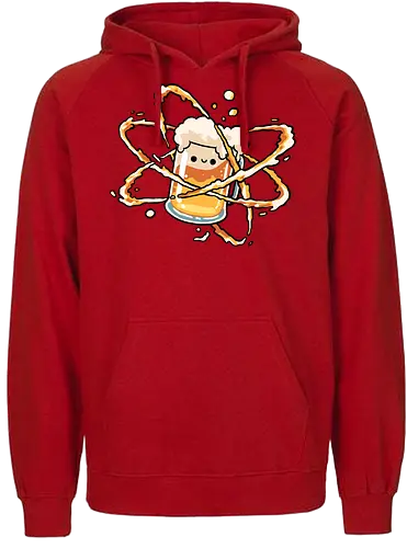 Beer Atom - atomic, alcohol, atom, beer, chemistry, chemistry teacher, drink, drinking, drunk, element, nuclear, periodic table, physics, science, scientist - Fairtrade Hoodie