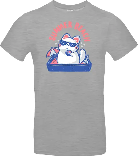 Funny Summer Beach Cat