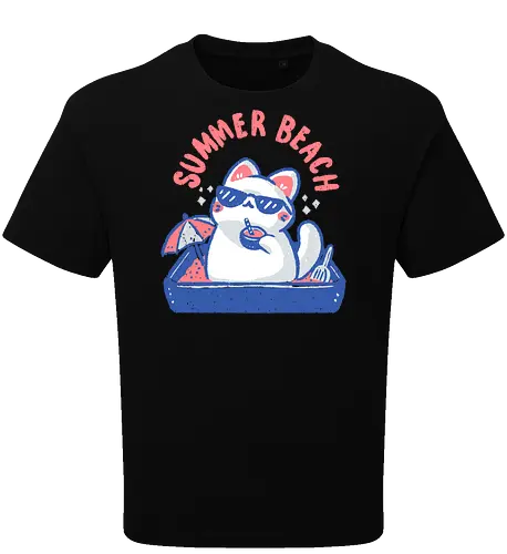 Funny Summer Beach Cat