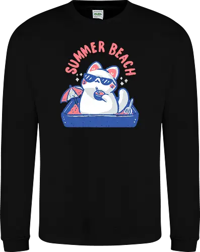 Funny Summer Beach Cat