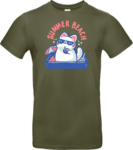 Funny Summer Beach Cat