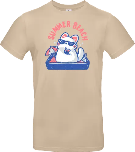Funny Summer Beach Cat