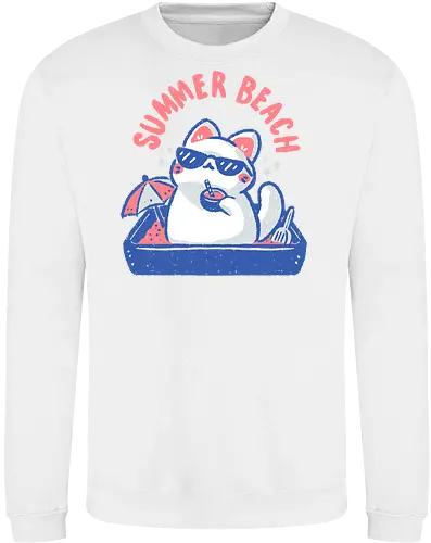 Funny Summer Beach Cat