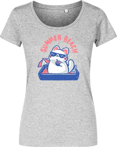 Funny Summer Beach Cat