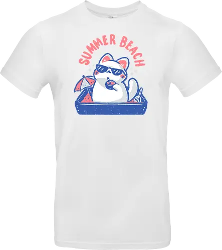 Funny Summer Beach Cat