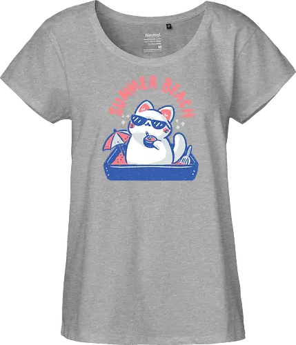 Funny Summer Beach Cat