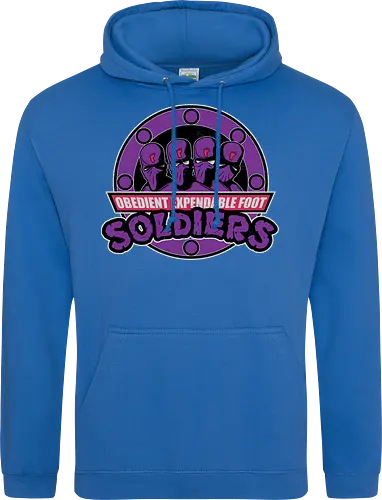 Entbehrliche Lila Ninja Soldaten Lustig Clan Emblem Vintage Geek