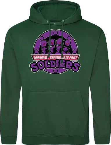 Entbehrliche Lila Ninja Soldaten Lustig Clan Emblem Vintage Geek