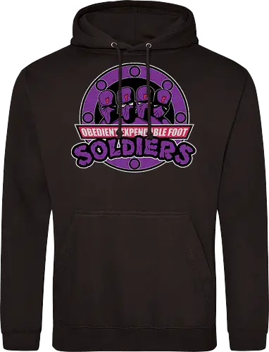 Entbehrliche Lila Ninja Soldaten Lustig Clan Emblem Vintage Geek