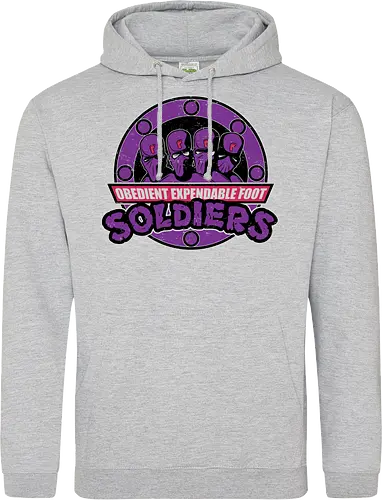 Entbehrliche Lila Ninja Soldaten Lustig Clan Emblem Vintage Geek