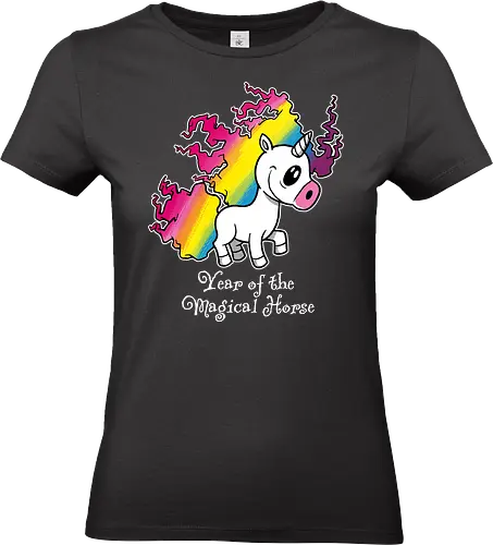 Year of the Magical Horse - Year of the Magical Horse, Unicorn, Magical - Standard T-Shirt (Women)