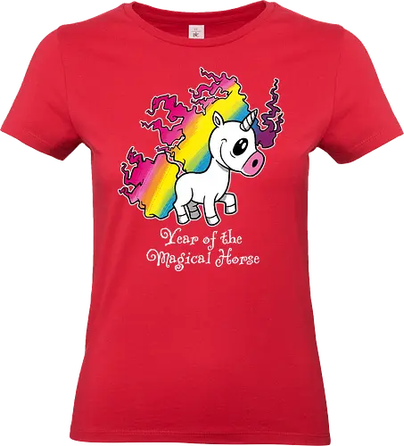 Year of the Magical Horse - Year of the Magical Horse, Unicorn, Magical - Standard T-Shirt (Women)