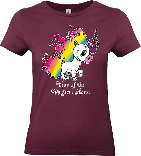 Year of the Magical Horse - Year of the Magical Horse, Unicorn, Magical - Standard T-Shirt (Women)