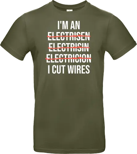 Lustiger Elektriker Spruch – Ich Bin Elektriker... Ich Schneide Kabel Humor