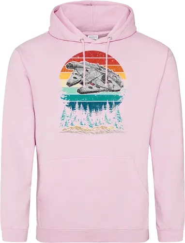 Falcon vintage - stars, galaxy, space, sci fi, science fiction movies, retro, vintage, falcon - Standard Hoodie
