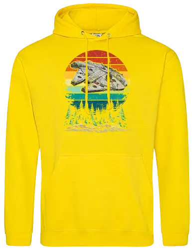 Falcon vintage - stars, galaxy, space, sci fi, science fiction movies, retro, vintage, falcon - Standard Hoodie