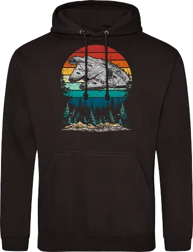Falcon vintage - stars, galaxy, space, sci fi, science fiction movies, retro, vintage, falcon - Standard Hoodie