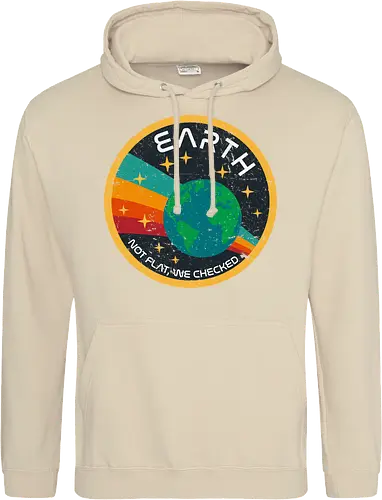 Not flat vintage - pluto, solar system, moon, planets, sun, retro, vintage, funny, earth - Standard Hoodie