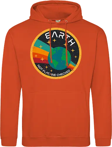 Not flat vintage - pluto, solar system, moon, planets, sun, retro, vintage, funny, earth - Standard Hoodie