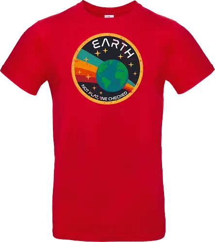 Not flat vintage - pluto, solar system, moon, planets, sun, retro, vintage, funny, earth - Standard T-Shirt