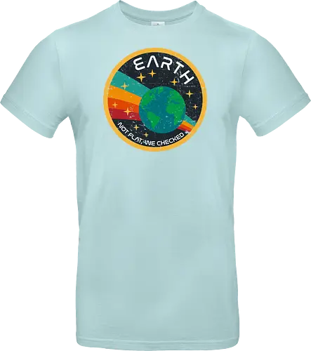 Not flat vintage - pluto, solar system, moon, planets, sun, retro, vintage, funny, earth - Standard T-Shirt
