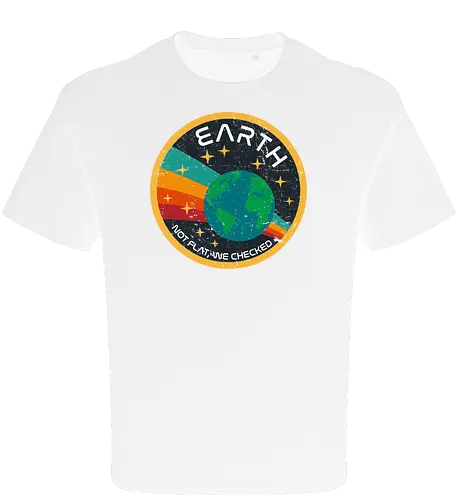 Not flat vintage - pluto, solar system, moon, planets, sun, retro, vintage, funny, earth - Oversize T-Shirt