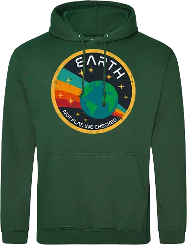 Not flat vintage - pluto, solar system, moon, planets, sun, retro, vintage, funny, earth - Standard Hoodie