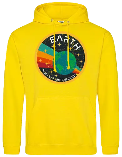 Not flat vintage - pluto, solar system, moon, planets, sun, retro, vintage, funny, earth - Standard Hoodie