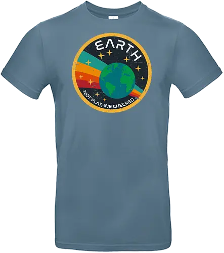 Not flat vintage - pluto, solar system, moon, planets, sun, retro, vintage, funny, earth - Standard T-Shirt
