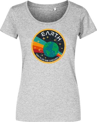 Not flat vintage - pluto, solar system, moon, planets, sun, retro, vintage, funny, earth - Women T-Shirt