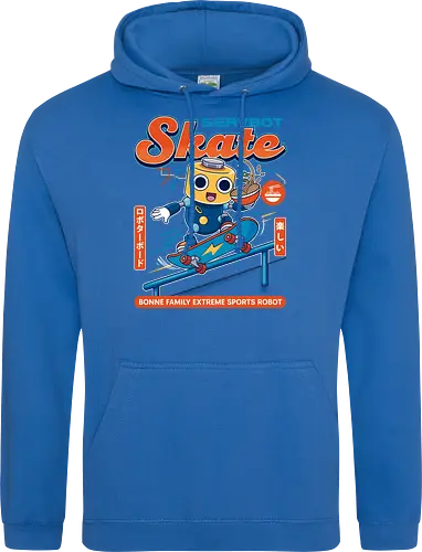 SERVBOT Skate - anime, manga, kawaii, japan, otaku, geek, nerd, retro, gaming, popculture, japanstyle, vaporwave, streetwear, gamer, cosplay - Standard Hoodie