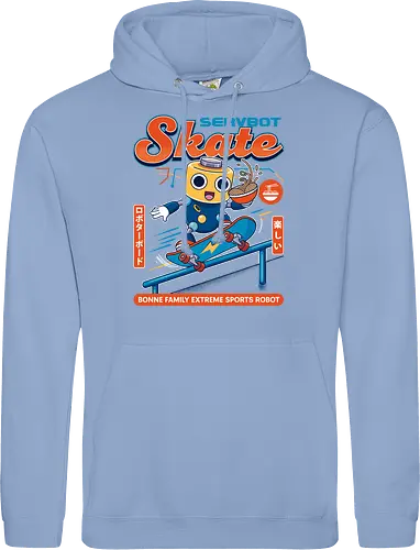 SERVBOT Skate - anime, manga, kawaii, japan, otaku, geek, nerd, retro, gaming, popculture, japanstyle, vaporwave, streetwear, gamer, cosplay - Standard Hoodie