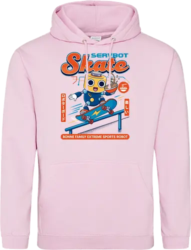 SERVBOT Skate - anime, manga, kawaii, japan, otaku, geek, nerd, retro, gaming, popculture, japanstyle, vaporwave, streetwear, gamer, cosplay - Standard Hoodie